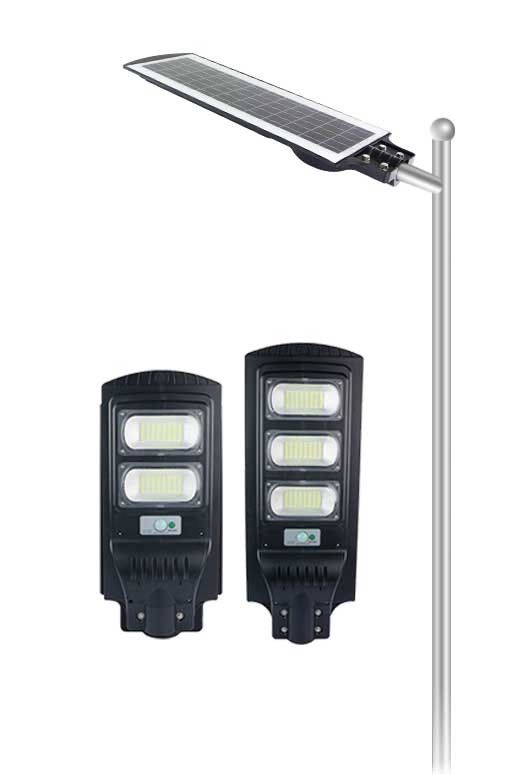 2500Lm 120W Solar Powered Outdoor Street Lights Poly Solar Panel 3.2V 60w