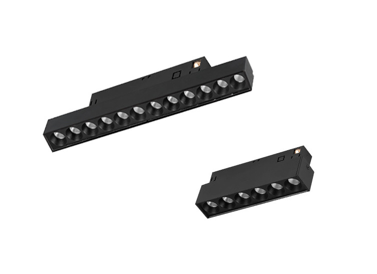 24 Degree Beam Angle 48V Magnetic LED Track Spotlights 6W 12W 18W For Gallery